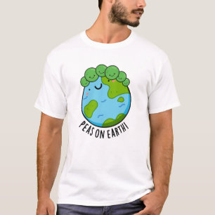 Camiseta Ervilhas Na Terra, Cute Veggie Peace Pun