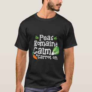 Camiseta Ervilhas Romaine Calma E Cenoura Em Foodie Vegan