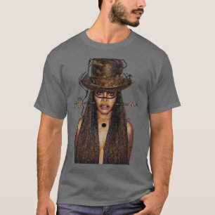 Camiseta Erykah Badu rapper de colheita