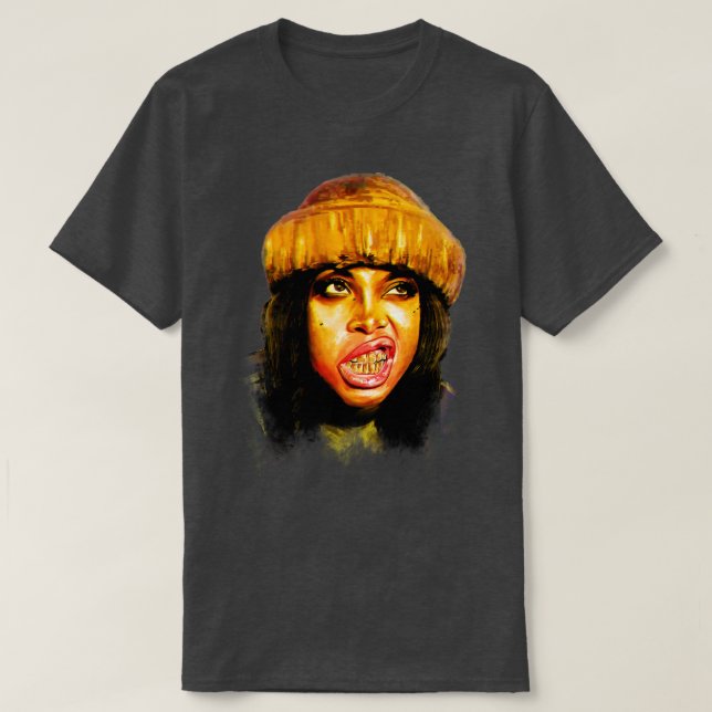Camiseta Erykah Badu Vintage RNB Crewneck Sweshirt (Frente do Design)