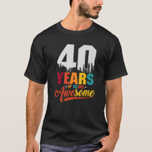 Camiseta Es Dauerte 40 Jahre aniversário de 40 anos Birthd