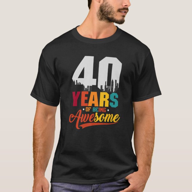 Camiseta Es Dauerte 40 Jahre aniversário de 40 anos Birthda (Frente)