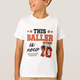 Camiseta Esboço 10º Aniversário, Rapaz de Dez Anos, Espetác