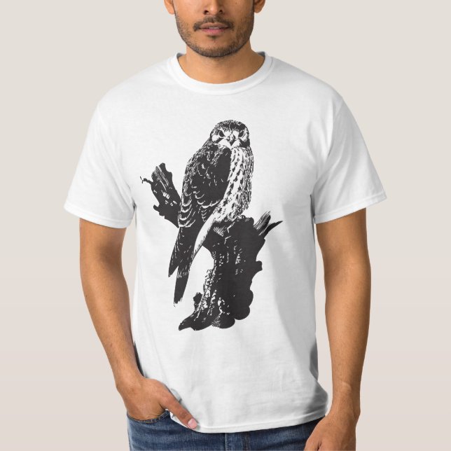 Camiseta Esboço americano do Kestrel (Frente)