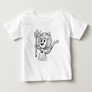 Camiseta Esboço da Menina do Diabo