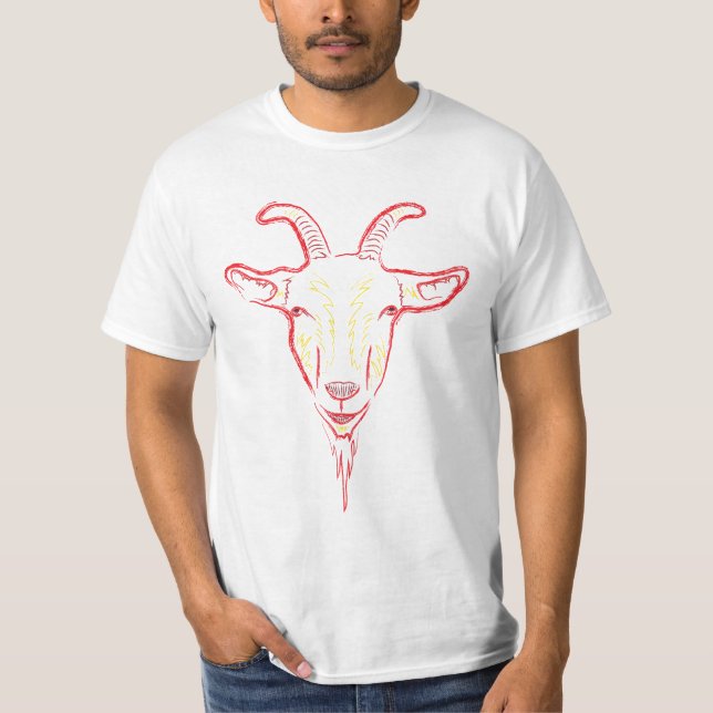 Camiseta esboço de cabra (Frente)