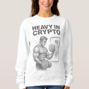 Camiseta Esboço de Fitness Pesado em Criptomoedas Bitcoin B