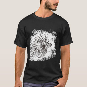 Camiseta Esboço de lionfish