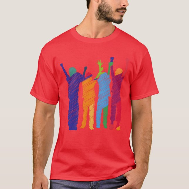 Camiseta Esboço de menino pequeno (Frente)