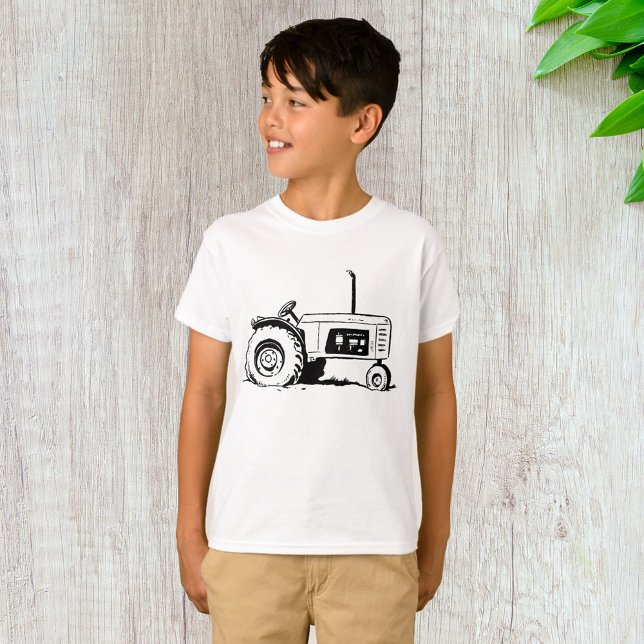 Camiseta Esboço de Trator (Criador carregado)