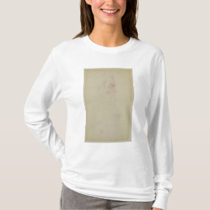 Camiseta Esboço de um principal masculino e de dois pés