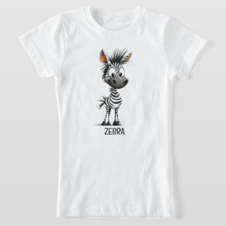 Camiseta Esboço de Zebra