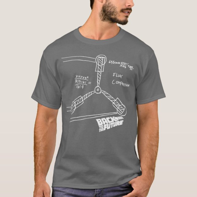Camiseta Esboço do Capacitor de Gripe Backohe Futuro garota (Frente)