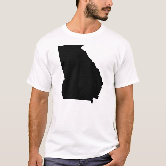Camiseta Esboço do estado de Geórgia (Frente)