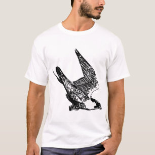 Camiseta Esboço do falcão de peregrino