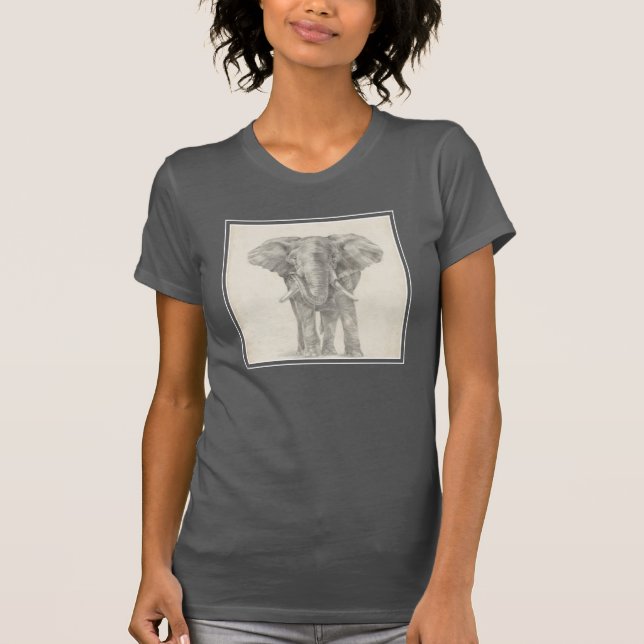 Camiseta esboço elefante (Frente)