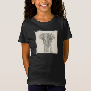 Camiseta esboço elefante
