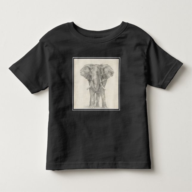 Camiseta esboço elefante (Frente)