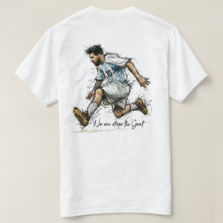 Camiseta Esboço Futebol Argentina GOAT 10
