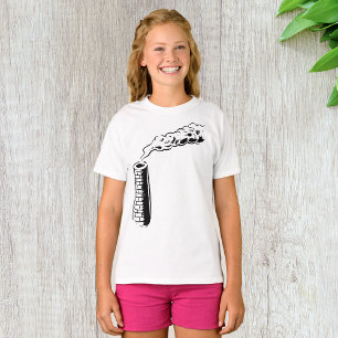 Camiseta Esboço Monocromático de Poluição de Chaminé