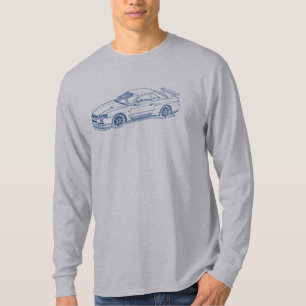 Camiseta Esboço R34 2000 GTR da skyline do Nis