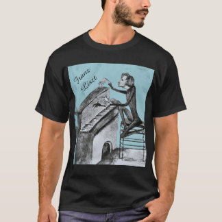Camiseta Esboço Único de Franz Liszt por Maurice Sand 1837