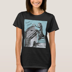 Camiseta Esboço Único de Franz Liszt por Maurice Sand 1837