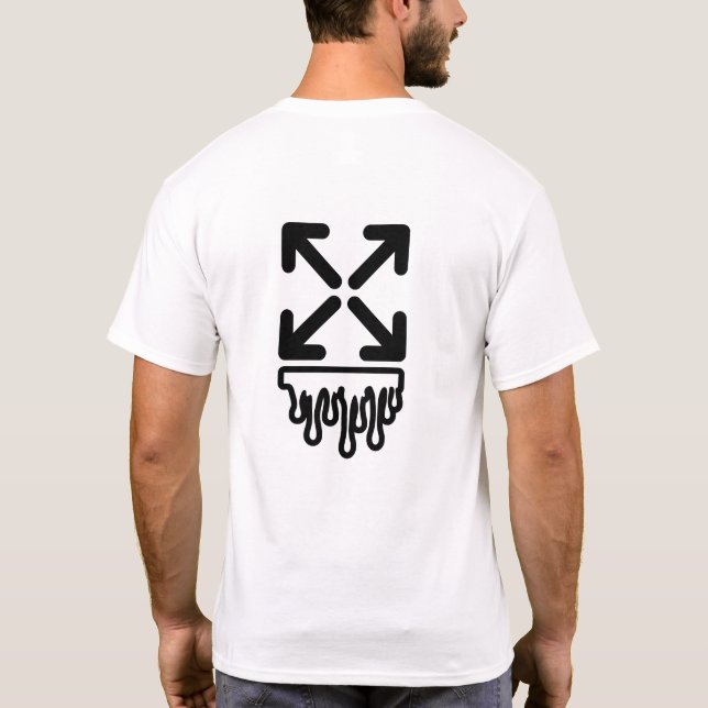 Camiseta Esbranquiçado, masculino  (Verso)