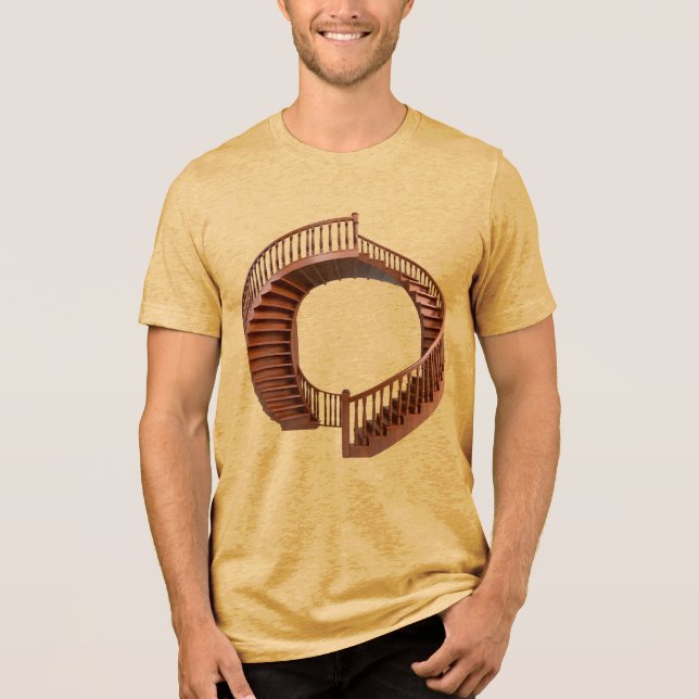 Camiseta Escada Vintage Da Mistério Bella+Canvas (Frente)