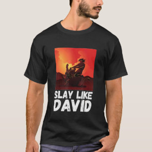 Camiseta Escadaria Como David Bíblia Tema Antigo Testamento