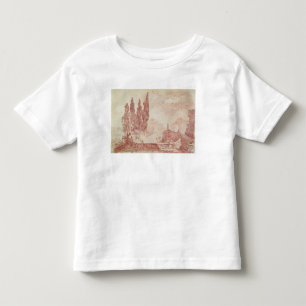 Camiseta Escadaria nos jardins do d'Est da casa de campo