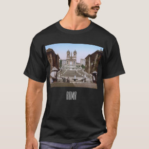 Camiseta Escadas espanholas em Roma (c. 1900)