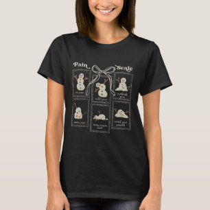 Camiseta Escala de Dor Boneco de Neve Natal Trauma Enfermei