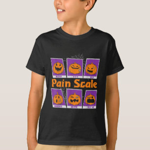 Camiseta Escala De Dor Retro Enfermeiro Halloween Triagem E