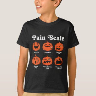 Camiseta Escala de Dor Soky Abóbora de Outono Trauma de Hal