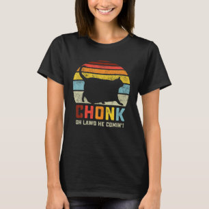 Camiseta Escala de Gato Chonk Meme Estilo Retro Gatos Antig