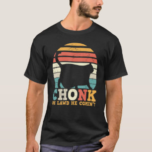 Camiseta Escala de Gato Gordo Meme Estilo Retro Gatos Antig