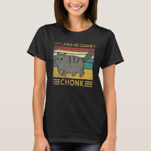 Camiseta Escala de Gato Gordo Meme Estilo Retro Gatos Antig