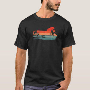 Camiseta Escala de Montanha Boulder Mountaineer Rock 1