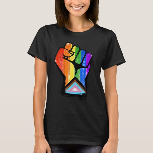 Camiseta Escala de Orgulho de Progresso - Camisa-T (Frente)