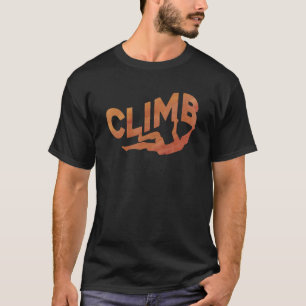 Camiseta Escala Gráfica Retrorna Escalada de Rocha Mou