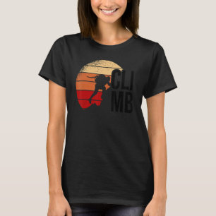 Camiseta Escala Gráfica Retrorna Escalada de Rocha Mou