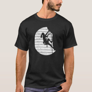 Camiseta Escala Gráfica Retrorna Escalada de Rocha Mou