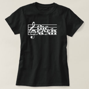 Camiseta "Escala musical do sesh" das mulheres