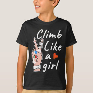 Camiseta Escalada Como Uma Menina, Escalada de Blocos
