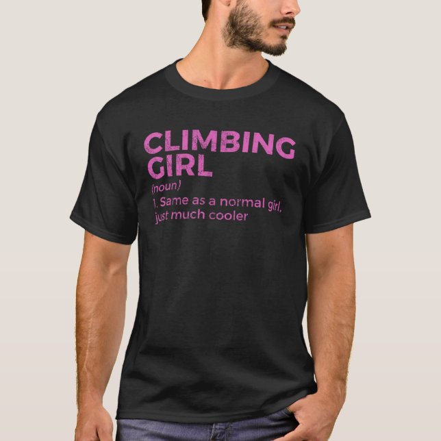 Camiseta Escalada de Definição de Menina 4 (Frente)