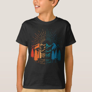 Camiseta Escalada de Pedra Subindo Vintage Montanha Retro