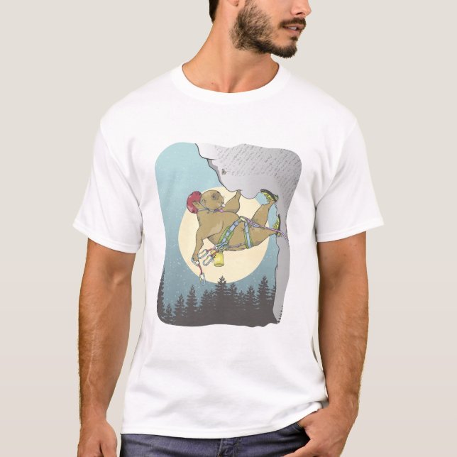 Camiseta Escalada de rocha de Capybara (Frente)