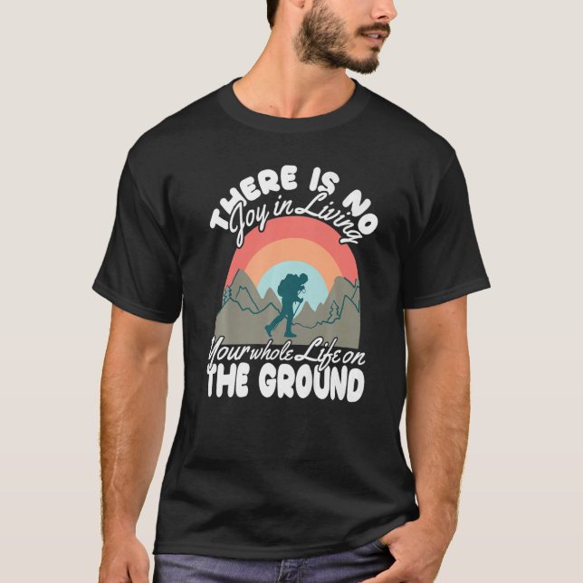 Camiseta Escalada de Rock Climber Sem Viver sem Engordar (Frente)