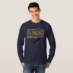 Camiseta Escalada de Rock Homens com palha longa
